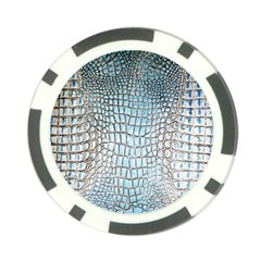 Ll Alligator Blue Poker Chip Card Guard (10 pack) from ArtsNow.com Front