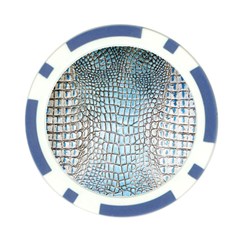 Ll Alligator Blue Poker Chip Card Guard (10 pack) from ArtsNow.com Front