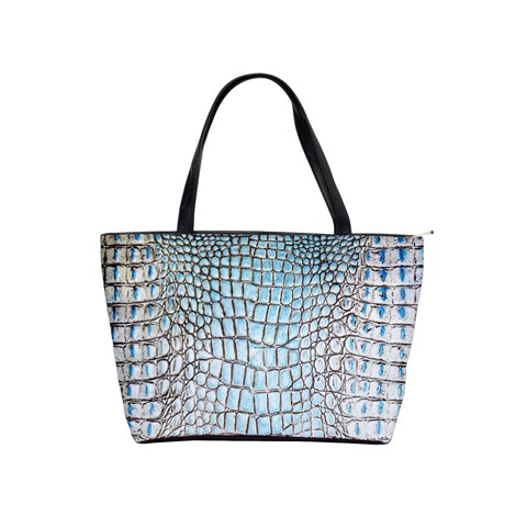 Ll Alligator Blue Classic Shoulder Handbag from ArtsNow.com Front