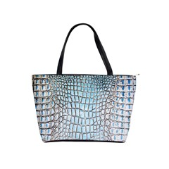 Ll Alligator Blue Classic Shoulder Handbag from ArtsNow.com Front