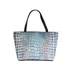 Ll Alligator Blue Classic Shoulder Handbag