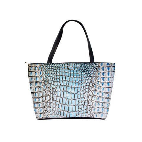 Ll Alligator Blue Classic Shoulder Handbag from ArtsNow.com Back