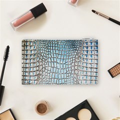 Ll Alligator Blue Cosmetic Bag (Small) from ArtsNow.com Back