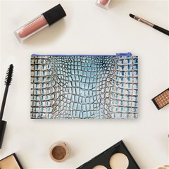 Ll Alligator Blue Cosmetic Bag (Small) from ArtsNow.com Back