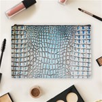 Ll Alligator Blue Cosmetic Bag (Large)