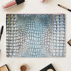 Ll Alligator Blue Cosmetic Bag (XL) from ArtsNow.com Back