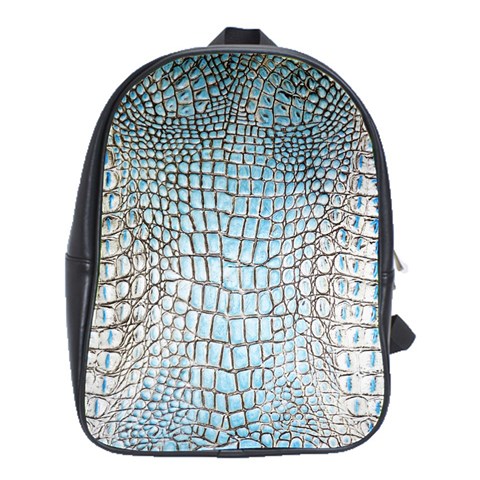 Ll Alligator Blue School Bag (Large) from ArtsNow.com Front