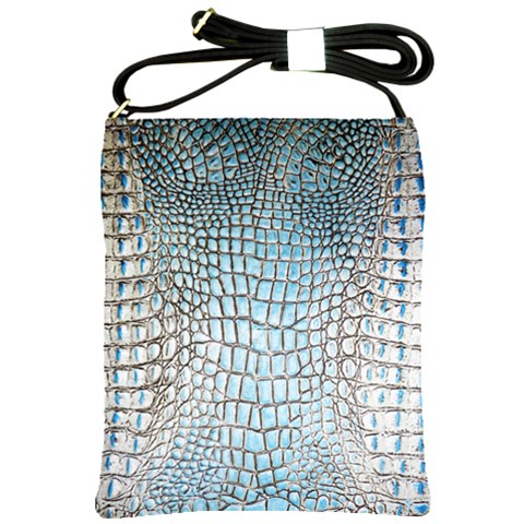 Ll Alligator Blue Shoulder Sling Bag from ArtsNow.com Front