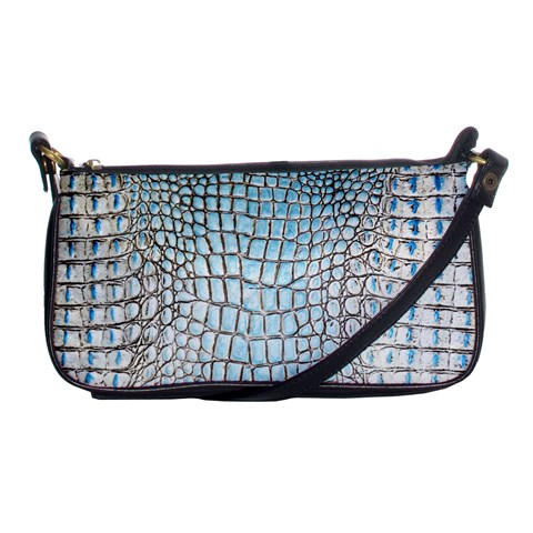 Ll Alligator Blue Shoulder Clutch Bag from ArtsNow.com Front