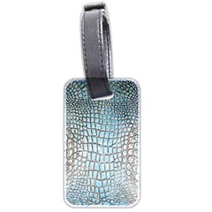 Ll Alligator Blue Luggage Tag (two sides) from ArtsNow.com Front