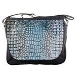 Ll Alligator Blue Messenger Bag