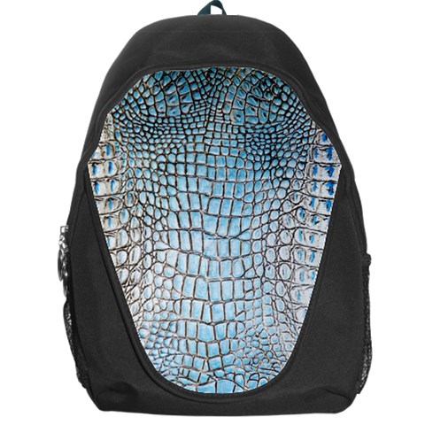 Ll Alligator Blue Backpack Bag from ArtsNow.com Front