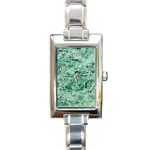 12x12 Gemstone Green Marble Rectangular Italian Charm Watch