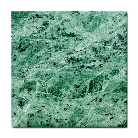 12x12 Gemstone Green Marble Tile Coaster from ArtsNow.com Front