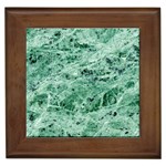 12x12 Gemstone Green Marble Framed Tile