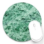 12x12 Gemstone Green Marble Round Mousepad