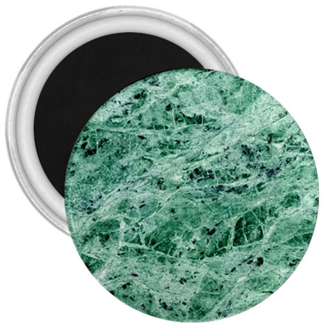 12x12 Gemstone Green Marble 3  Magnet from ArtsNow.com Front