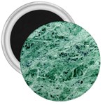 12x12 Gemstone Green Marble 3  Magnet