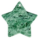 12x12 Gemstone Green Marble Ornament (Star)