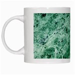 12x12 Gemstone Green Marble White Mug