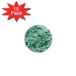 12x12 Gemstone Green Marble 1  Mini Magnet (10 pack) 