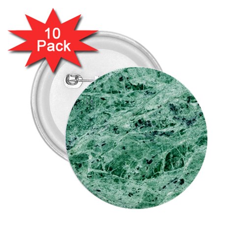 12x12 Gemstone Green Marble 2.25  Button (10 pack) from ArtsNow.com Front