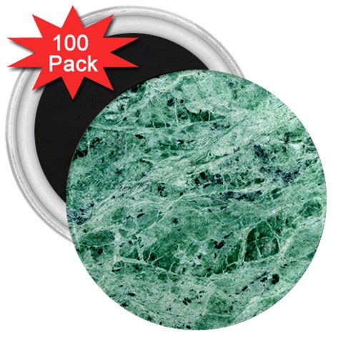 12x12 Gemstone Green Marble 3  Magnet (100 pack) from ArtsNow.com Front