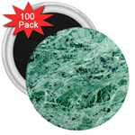 12x12 Gemstone Green Marble 3  Magnet (100 pack)