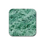 12x12 Gemstone Green Marble Rubber Coaster (Square)