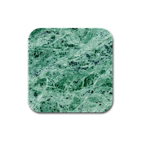 12x12 Gemstone Green Marble Rubber Square Coaster (4 pack) from ArtsNow.com Front