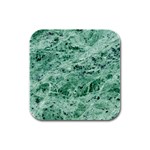 12x12 Gemstone Green Marble Rubber Square Coaster (4 pack)