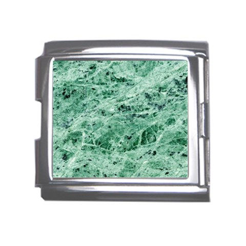 12x12 Gemstone Green Marble Mega Link Italian Charm (18mm) from ArtsNow.com Front