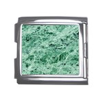 12x12 Gemstone Green Marble Mega Link Italian Charm (18mm)