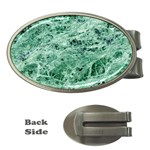 12x12 Gemstone Green Marble Money Clip (Oval)