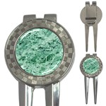 12x12 Gemstone Green Marble 3-in-1 Golf Divot