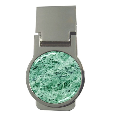 12x12 Gemstone Green Marble Money Clip (Round) from ArtsNow.com Front