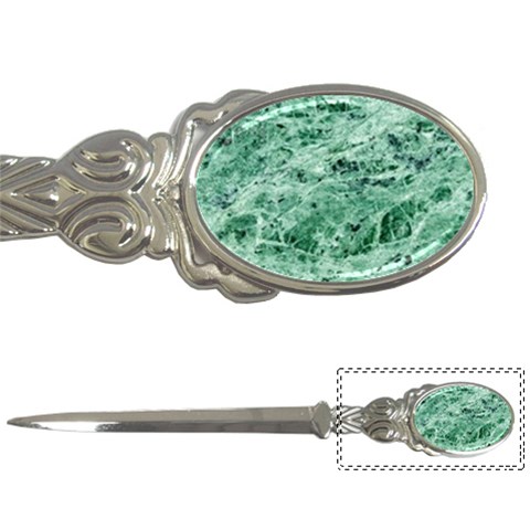 12x12 Gemstone Green Marble Letter Opener from ArtsNow.com Front