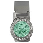 12x12 Gemstone Green Marble Money Clip (CZ)