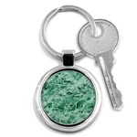 12x12 Gemstone Green Marble Key Chain (Round)