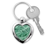 12x12 Gemstone Green Marble Key Chain (Heart)