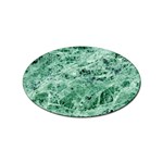 12x12 Gemstone Green Marble Sticker (Oval)