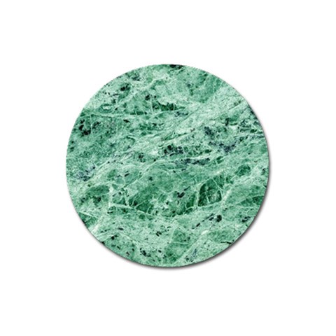 12x12 Gemstone Green Marble Magnet 3  (Round) from ArtsNow.com Front