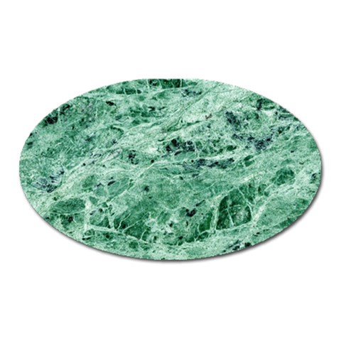 12x12 Gemstone Green Marble Magnet (Oval) from ArtsNow.com Front