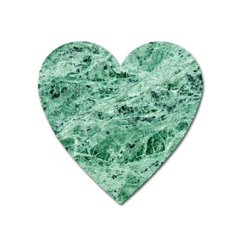 12x12 Gemstone Green Marble Magnet (Heart) from ArtsNow.com Front