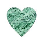 12x12 Gemstone Green Marble Magnet (Heart)