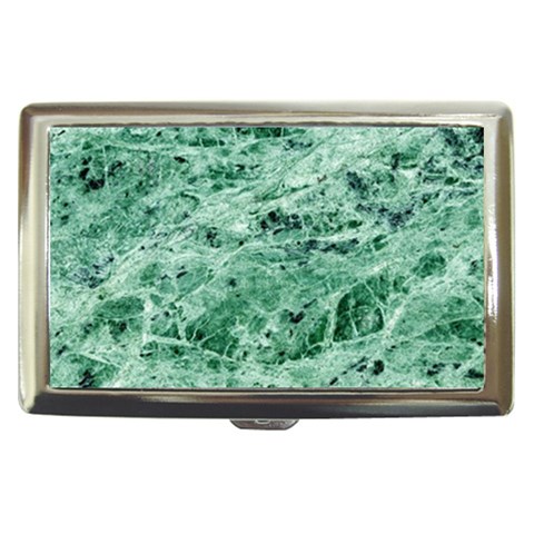 12x12 Gemstone Green Marble Cigarette Money Case from ArtsNow.com Front