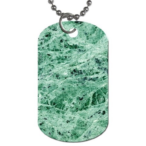 12x12 Gemstone Green Marble Dog Tag (Two Sides) from ArtsNow.com Front