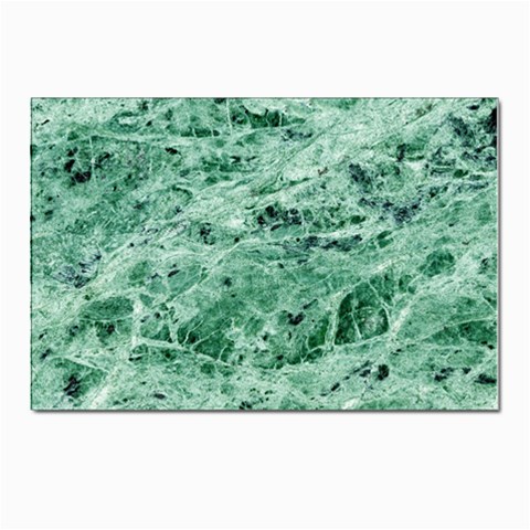 12x12 Gemstone Green Marble Postcard 4 x 6  (Pkg of 10) from ArtsNow.com Front