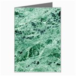 12x12 Gemstone Green Marble Greeting Card