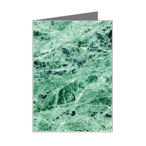 12x12 Gemstone Green Marble Mini Greeting Card from ArtsNow.com Left